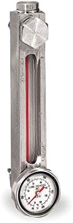 Lube Closed Circuit Liquid Level Gage Dial Probe Thermometer, Mounting Centers (In.) 5 - G615-05-A-1