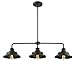 Trade Winds Lighting TW10049ORB Vintage Industrial 3 Light Retro Kitchen Island Counter Pendant, 100 Watts, in Oil Rubbed Bronze