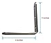 TEJATAN - Corner Brace Set (Also Know as - L Bracket, Angle Brackets, Right Angle Bracket, Angle Brace, Metal Angle Brackets, Angle Brackets, Angle Support Brackets (3 in X 3 in (10 Pack))