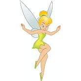 Tinkerbell Bike - Sticker Graphic - Auto, Wall, Laptop, Cell, Truck Sticker for Windows, Cars, Trucks