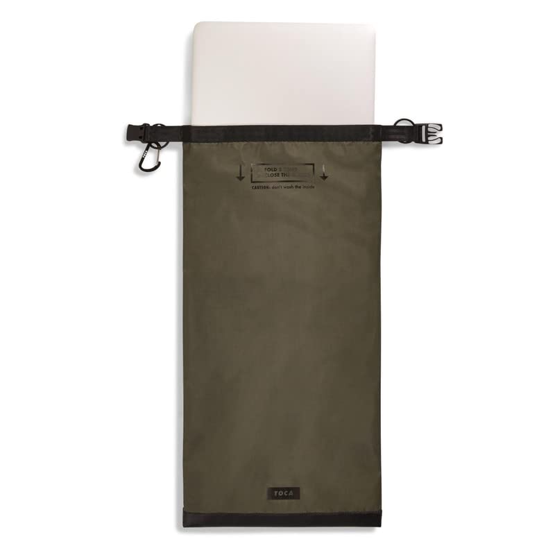 TOCA No Signal Sleeve - RFID Blocking Faraday Bag, Keyless Go & Smartphone/Laptop Protection, Data Privacy Shield, Water-resistant, Compact Green