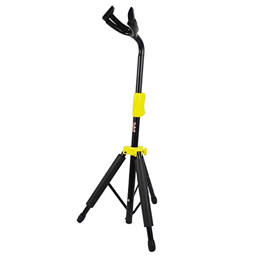 boby Ultimate Universal Tripod Single Bass Acoustic Flying v Electric Guitar Stand Adjustable Portable Auto Locking Neck - Thumbnail 7