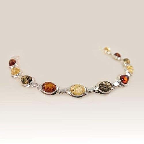 Baltic Amber bracelet Multicolour amber bracelet Womens