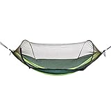 Lightweight Travel Camping Hammock Built-in Mosquito Net Storage Pouch Backpacking Camping Travel Beach Yard