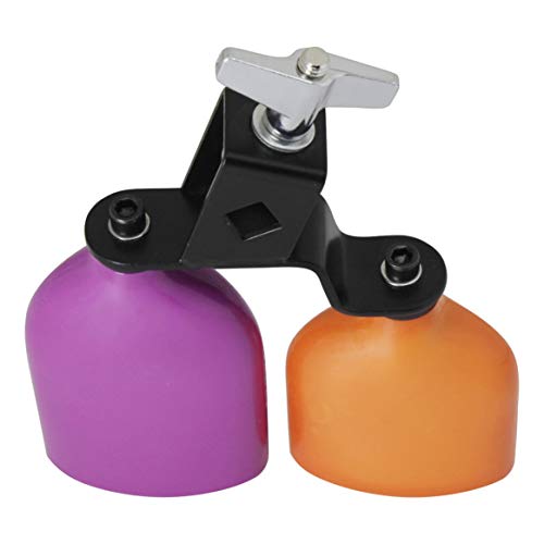 Smartlove1P Two-Color Medium-Sized Wooden Fish Cow Bell high-pitched Wooden Fish, Double-Color Cattle Percussion Orff Musical Instrument - Thumbnail 4