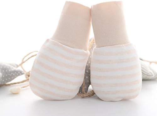 JINTN Newborn Cashmere Knit Warm Gloves Baby Full Finger Winter Thermal Gloves Anti-Scratch Fleece lined Infant Toddler Thicken Cotton Boys Girls Mittens Xmas Gifts - Image 3