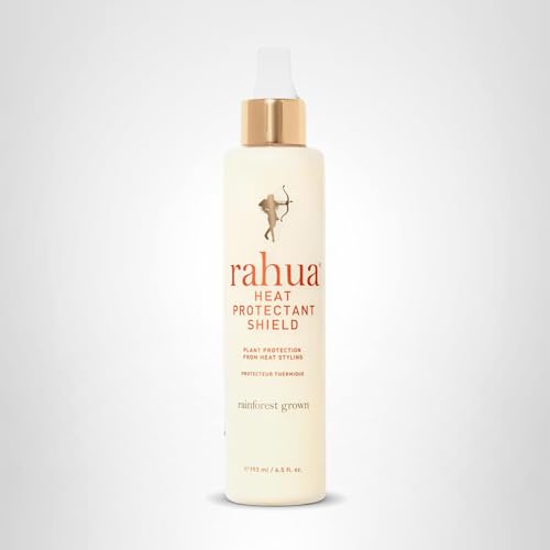 Rahua Heat Protectant Shield – Silicone-Free Styling Primer & Thermal Spray – With Amazonian Rahua Oil, Shea Butter & Hibiscus – Natural Gloss & Shine for All Hair Types – 6.5 fl oz