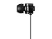 Monoprice Large-Driver Earbuds Headphones - Black, Lightweight and Durable with in-line Microphone