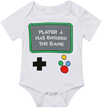 Cute Infant Newborn Baby Boy Girl Short Sleeve Romper Bodysuit+Hat Outfit Set