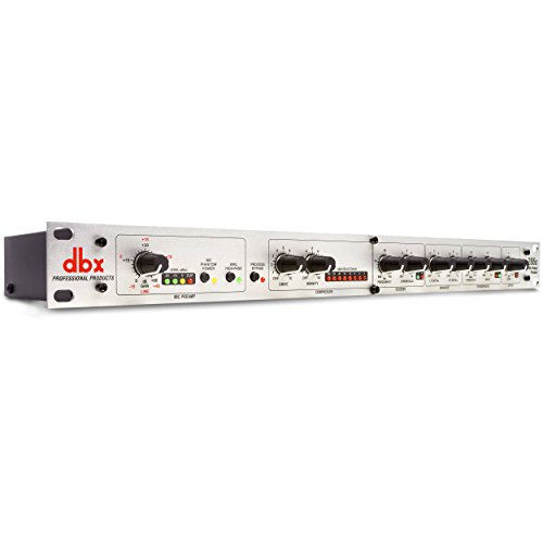 dbx DBX286SV Instrument, Microphone Preamp & Channel Strip Processor, with Compression, De-Esser, Enhancer, Expander/Gate, Loop-Out. Metering LEDs, XLR and ¼” inputs. Rack Mountable 1U. Silver