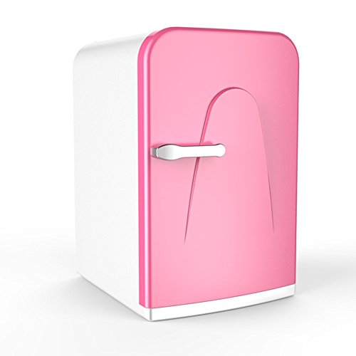 Car mini fridge Small household refrigerator student dormitory Breast milk refrigerated Refrigerated small refrigerator Preservation Hot and cold,Pink_42.53226cm