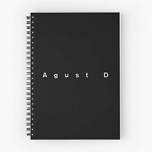 Yoongi K Bts Suga Army Khh D Agust Min Pop Khiphop Cute School Five Star Spiral Notebook With Durable Print