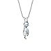 Julie's Jewelry 925 sterling silver cute cat earring, rings, Pendant Collarbone Necklace & silver cat bracelet (necklace)