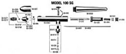 BADGER AIR BRUSH CO - PTFE TEFLON NEEDLE BEARING - BA50-046