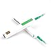 One-Click Fiber Optic Connector Cleaner Pen for 2.5mm SC ST and FC Connectors(Green)