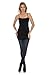 Seamless Cami Fitted Slip Dresses with Spaghetti Straps -Black,One Size