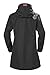 Helly Hansen Women's Long Belfast Lightweight Waterproof Windproof Breathable Raincoat Jacket with Hood