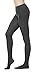 Women's Winter Cotton Cable Knit Sweater Footed Tights (S/M, Dark Gray)