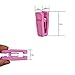 KINJOEK 50 Packs Plastic Baby Finger Clips for Hanger Clothespins Strong Pinch Grip Clips Multi-Purpose for Slim-line Clothes Pants, Pink