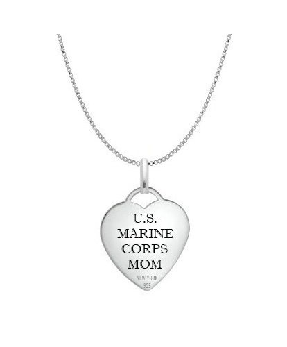 Sterling Silver Marine Mom Necklace TAG 