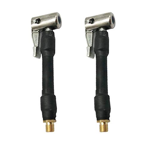Melphan-Auto 2PCs Air Inflator Hose Adapter Convert Twist On Connection to Lock On Connection, Locking Air Chuck with Air Hose and Standard Tire Valve Fine Thread