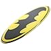 Fan Emblems DC Comics Heroes and Villains Domed Chrome Decal - Classic Logos (Classic Batman Logo (Black-Yellow))