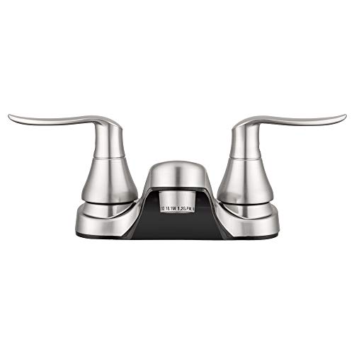 Dura Faucet (DF-PL700LH-SN RV Bathroom Faucet with Winged Levers (Satin Nickel)