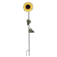 Rainbow Handcrafts Vintage Metal Sunflower Garden Stake Metal Garden Yard Lawn Patio Decor Sunflower Outdoor Decoration 39