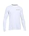 Under Armour Men's Charged Cotton Long Sleeve T-Shirt, White/Graphite, X-Large
