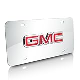 GMC Chrome Steel License Plate