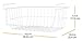 Whitmor White Wire Shelf Basket