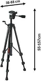 Bosch BT 150 Tripod for Lasers and Levels, 55-157 cm, 1/4 inch thread view 4