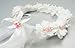 Bienvenu Girls First Communion White Floral Wreath Wedding Veil,WhitePink