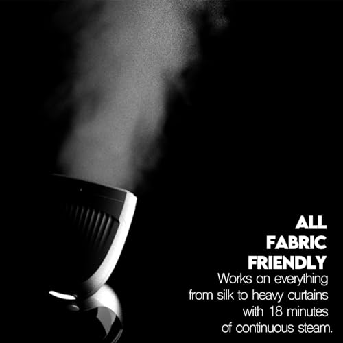 Garment Steamer, 1500W Travel Steamer with 300ml Detachable Water Tank, Fast 30s Heat-Up, Auto-Off, Handheld Steamer for Wrinkle Removal on Clothes, Garments, and Fabrics Black