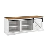 Walker Edison Rustic Farmhouse Sliding Barn Door