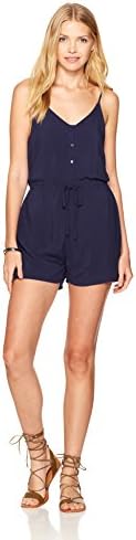 Peace Love Maxi Women's Short Navy Romper Large