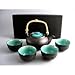 Japanese Ocean Blue Five Piece Teaset