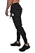 YoungLA Gym Joggers for Men | Skinny Tapered Cargo | Slim Fit Sweatpants| Workout Pants Clothes with Pockets | 203 Bk M Black