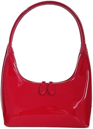 Patent Leather Evening Purse Shiny Clutch MINI Hobos Armpit