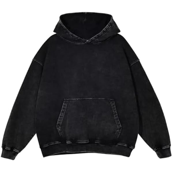 Amazon.com: Dynict Men's Zip-Up Hoodies Solid Hip-Hop Y2K Oversize