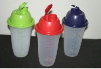 Tupperware Quick Shake Shaker Mixer Blender Colors Trio Set
