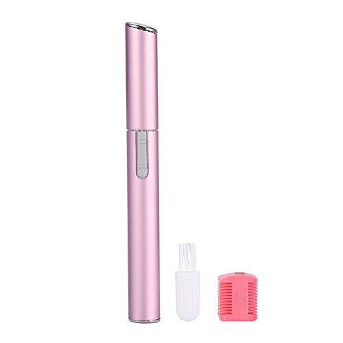 Facial Hair Trimmer for Women, Portable Electric Face Eyebrow Hair Body Blade Razor Shaver Remover Trimmer (Pink)