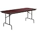 Flash Furniture 30'' x 72'' Rectangular High Pressure Mahogany Laminate Folding Banquet Table