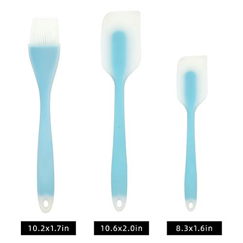 HeatResistant Silicone Spatula Set Including Two sizes of Spatulas