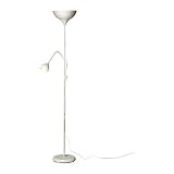 Lámpara de pie IKEA 'Not3 con lámpara de lectura - 176 cm de alto - en color blanco