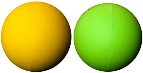 LBS-2 Pack Lacrosse Massage Balls -Yellow Green