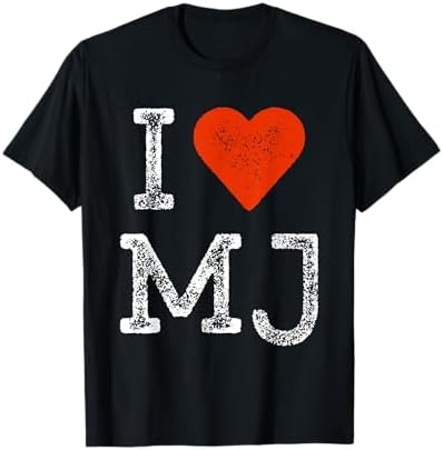 Amazon.com: I Love Heart J.J. JJ J J Initials T-Shirt : Clothing