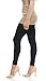 LMBLush Moda Seamless Full Length Leggings Footless Tights Underlayer in Many Colors, Black One Size (Fits XS - XL)