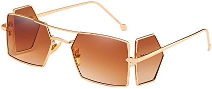 Meyison Classic Retro Square Flip Up Sunglasses with Side Shields