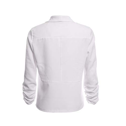 Pervobs Coat&Jacket, Clearance! Women Elegant 3/4 Sleeve Blazer Open Front Short Cardigan Suit Jacket Work Office Coat (L, White)